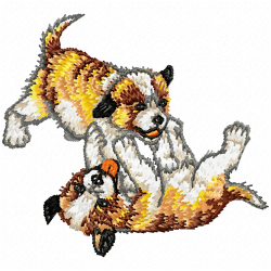 Dogs Embroidery Design 5